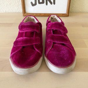 Cat & Jack Pink Velour Sneakers Size 11
